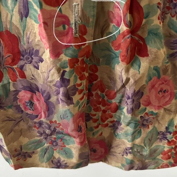 Vintage 70s Dawn Joy Brown Floral Button Up Dress Women’s Size Small Retro - Picture 15 of 16